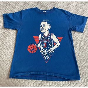 Men’s New York Knicks Basketball John Starks #3 T-Shirt Medium